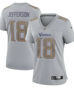 Premium Justin Jefferson Minnesota Vikings Nike Women's Atmosphere Fashion Game Jersey
