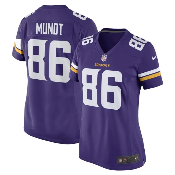 Gorgeous Johnny Mundt Minnesota Vikings Nike Women's Game Player Jersey