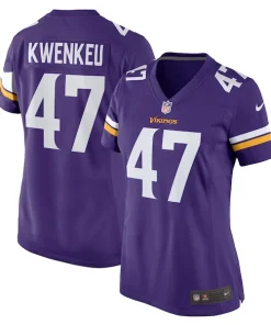 Exceptional William Kwenkeu Minnesota Vikings Nike Women's Home Game Player Jersey