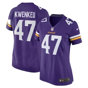 Exceptional William Kwenkeu Minnesota Vikings Nike Women's Home Game Player Jersey