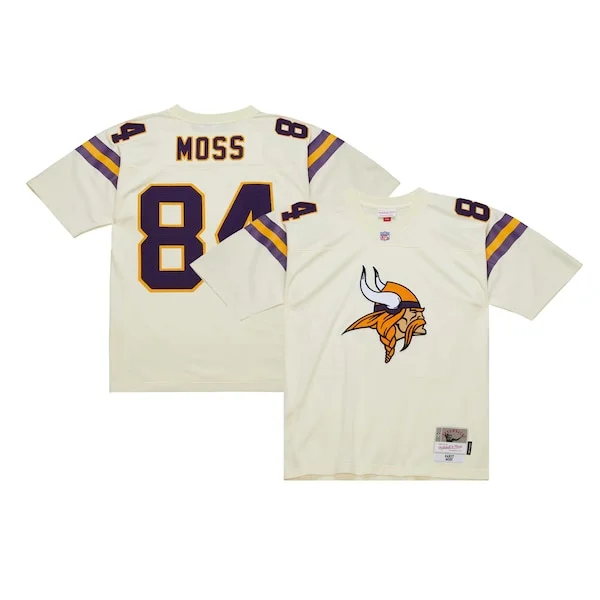 Exquisite Randy Moss Minnesota Vikings Chainstitch Legacy Jersey
