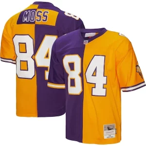 Exceptional Randy Moss Minnesota Vikings 1998 Split Legacy Replica Jersey