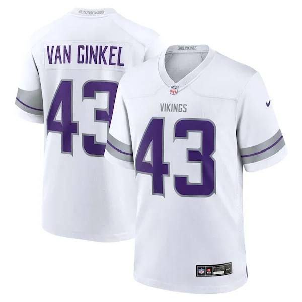 Gorgeous Andrew Van Ginkel Minnesota Vikings Nike Alternate Game Jersey