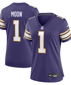Gorgeous Warren Moon Minnesota Vikings Nike Women's Classic Retired Player Game Jersey