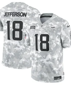Exquisite Justin Jefferson Minnesota Vikings Nike 2024 Salute to Service Limited Jersey