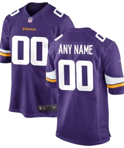 Exceptional Minnesota Vikings Nike Custom Game Jersey