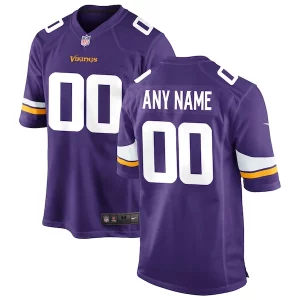 Exceptional Minnesota Vikings Nike Custom Game Jersey