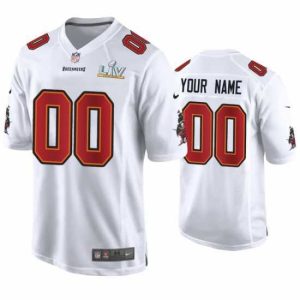 High quality Custom Buccaneers White Super Bowl Lv Game Fashion Jersey