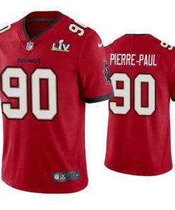 Gorgeous Jason Pierre Paul Buccaneers Red Super Bowl Lv Vapor Limited Jersey