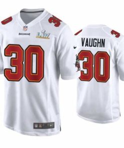Finest Ke'Shawn Vaughn Buccaneers White Super Bowl Lv Game Fashion Jersey