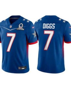 Outstanding 2022 NFL Pro Bowl Dallas Cowboys #7 Trevon Diggs NFC Blue Jersey