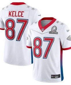 Superb 2022 NFL Pro Bowl Kansas City Chiefs 87 Travis Kelce AFC White Jersey