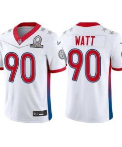 Outstanding 2022 NFL Pro Bowl Pittsburgh Steelers 90 T J Watt AFC White Jersey