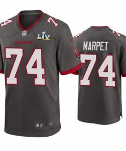 High quality Ali Marpet Buccaneers Pewter Super Bowl Lv Game Jersey