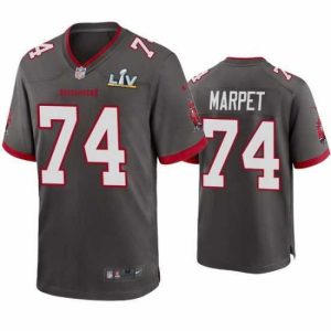 High quality Ali Marpet Buccaneers Pewter Super Bowl Lv Game Jersey