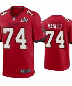 High quality Ali Marpet Buccaneers Red Super Bowl Lv Game Jersey