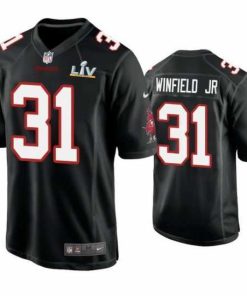 Outstanding Antoine Winfield Jr. Buccaneers Black Super Bowl Lv Game Fashion Jersey