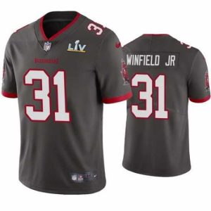 Marvelous Antoine Winfield Jr. Buccaneers Pewter Super Bowl Lv Vapor Limited Jersey