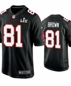 Gorgeous Antonio Brown Buccaneers Black Super Bowl Lv Game Fashion Jersey