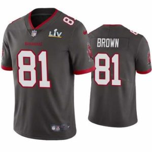 Superb Antonio Brown Buccaneers Pewter Super Bowl Lv Vapor Limited Jersey