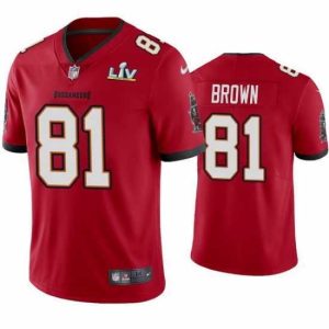 Premium Antonio Brown Buccaneers Red Super Bowl Lv Vapor Limited Jersey