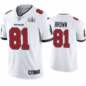 Finest Antonio Brown Buccaneers White Super Bowl Lv Vapor Limited Jersey