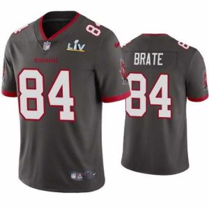Finest Cameron Brate Buccaneers Pewter Super Bowl Lv Vapor Limited Jersey