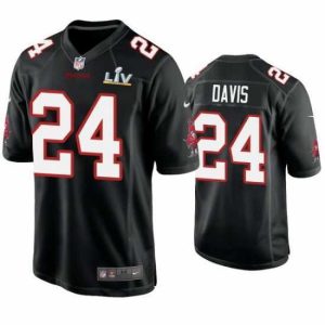 Outstanding Carlton Davis Buccaneers Black Super Bowl Lv Game Fashion Jersey