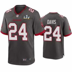 Superior Carlton Davis Buccaneers Pewter Super Bowl Lv Game Jersey