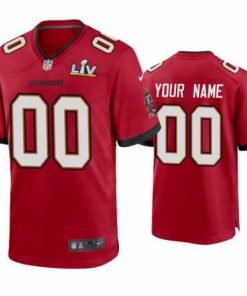 High quality Custom Buccaneers Red Super Bowl Lv Game Jersey