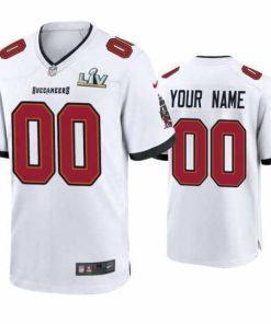 Premium Custom Buccaneers White Super Bowl Lv Game Jersey