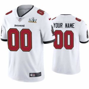 Superior Custom Buccaneers White Super Bowl Lv Vapor Limited Jersey