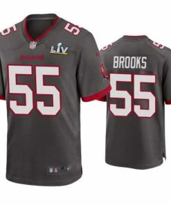 Superb Derrick Brooks Buccaneers Pewter Super Bowl Lv Game Jersey