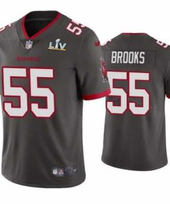 Finest Derrick Brooks Buccaneers Pewter Super Bowl Lv Vapor Limited Jersey