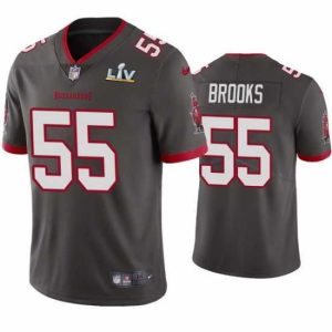 Finest Derrick Brooks Buccaneers Pewter Super Bowl Lv Vapor Limited Jersey