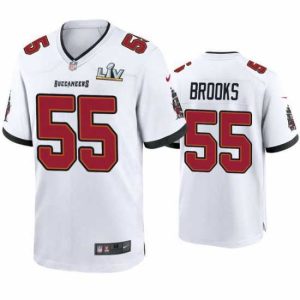 Superb Derrick Brooks Buccaneers White Super Bowl Lv Game Jersey