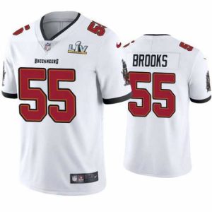 Finest Derrick Brooks Buccaneers White Super Bowl Lv Vapor Limited Jersey