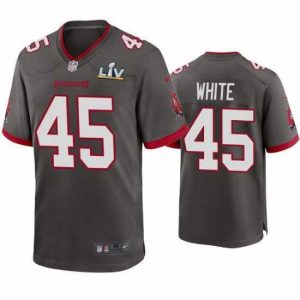 Superb Devin White Buccaneers Pewter Super Bowl Lv Game Jersey