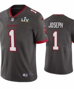 Exquisite Greg Joseph Buccaneers Pewter Super Bowl Lv Vapor Limited Jersey