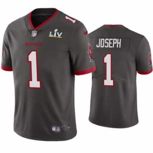 Exquisite Greg Joseph Buccaneers Pewter Super Bowl Lv Vapor Limited Jersey