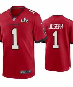 High quality Greg Joseph Buccaneers Red Super Bowl Lv Game Jersey