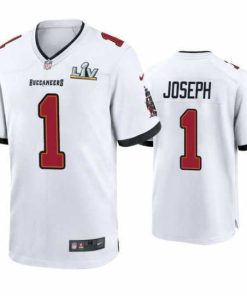 Finest Greg Joseph Buccaneers White Super Bowl Lv Game Jersey