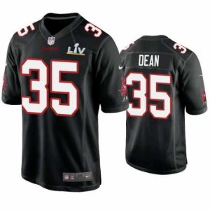 Finest Jamel Dean Buccaneers Black Super Bowl Lv Game Fashion Jersey