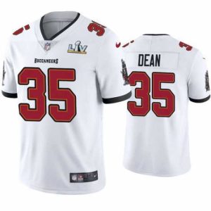 Exquisite Jamel Dean Buccaneers White Super Bowl Lv Vapor Limited Jersey