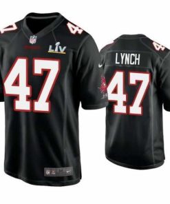 High quality John Lynch Buccaneers Black Super Bowl Lv Game Fashion Jersey