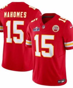 Marvelous Kansas City Chiefs 15 Patrick Mahomes Red 2023 F.U.S.E  Vapor Untouchable Limited Stitched 2024 Super Bowl LVIII Jersey