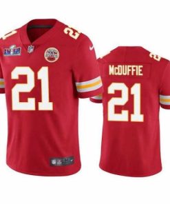 Marvelous Kansas City Chiefs 21 Trent McDuffie Red Vapor Untouchable Limited Stitched Football 2024 Super Bowl LVIII Jersey