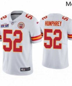 Superb Kansas City Chiefs 52 Creed Humphrey White Vapor Untouchable Limited Stitched Football 2024 Super Bowl LVIII Jersey