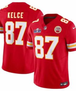 Premium Kansas City Chiefs 87 Travis Kelce Red 2023 F.U.S.E  Vapor Untouchable Limited Stitched 2024 Super Bowl LVIII Jersey