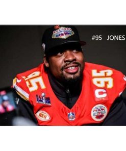 Gorgeous Kansas City Chiefs Chris Jones #95 Nike Men's Red NFL Vapor Super Bowl Jersey